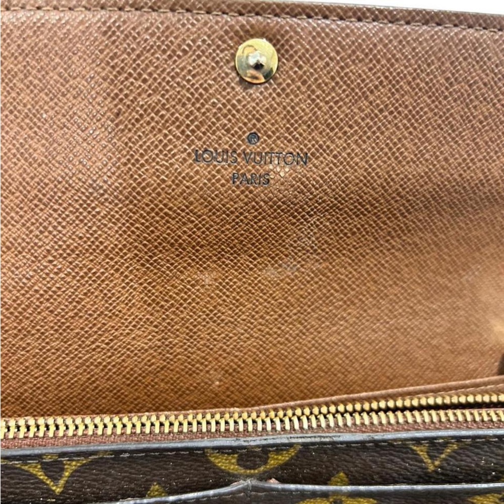 Vintage Louis Vuitton Monogram Wallet with chain 🤎 Y2K - Picture 6 of 8